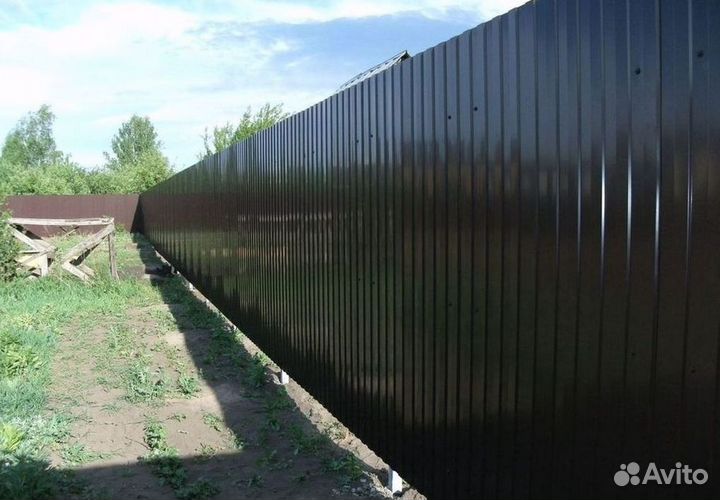 Профлист (профнастил) для забора в наличии