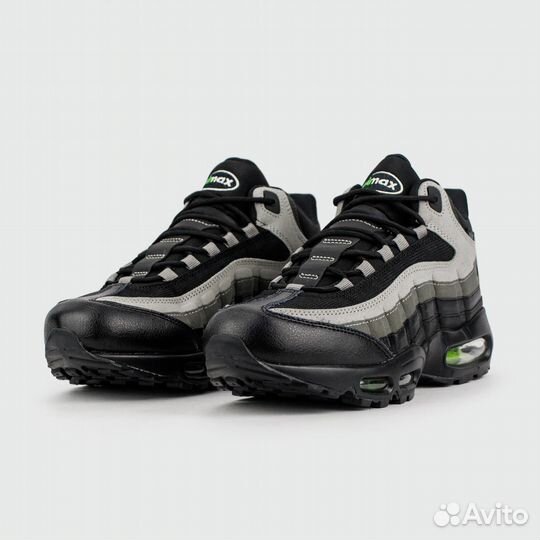 Кроссовки Nike Air Max 95 Grey Black / Green