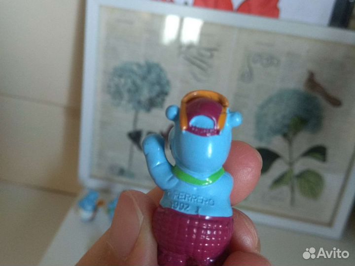 Игрушки Киндер Бегемоты на палубе 1992г