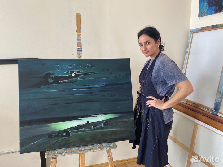 Картина маслом Архип Куинджи 70х90 в наличии