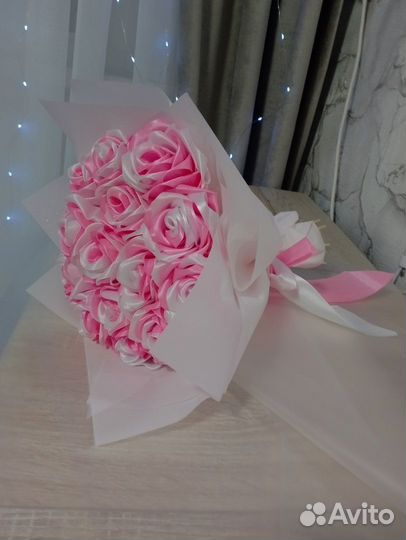 Букет из атласных лент