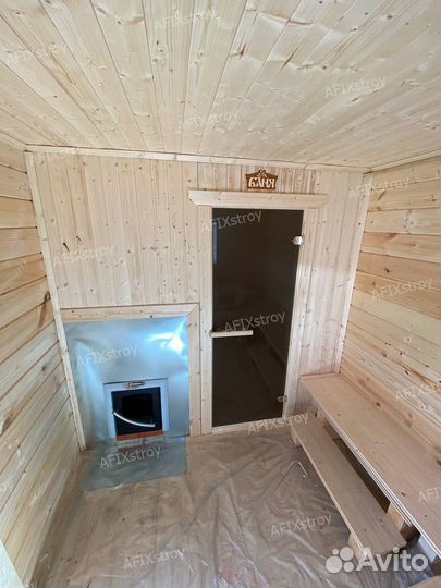 Готовая баня из бруса под ключ