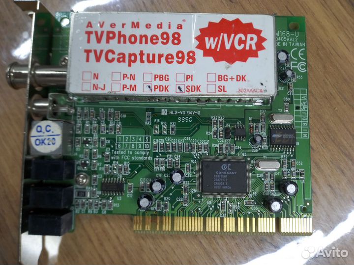 Тв-тюнеры, плата FireWire, модем и сетевые карты