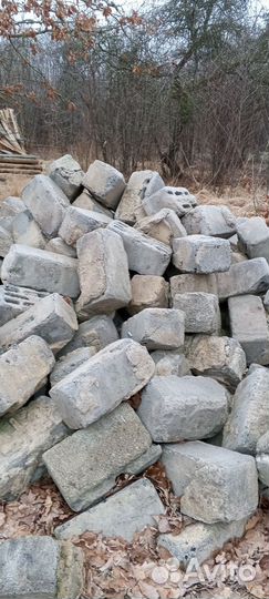 Блоки для стройки бу неочищенные