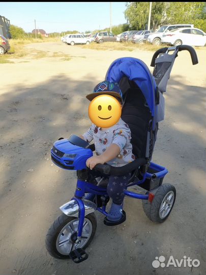 Велосипед коляска с ручкой