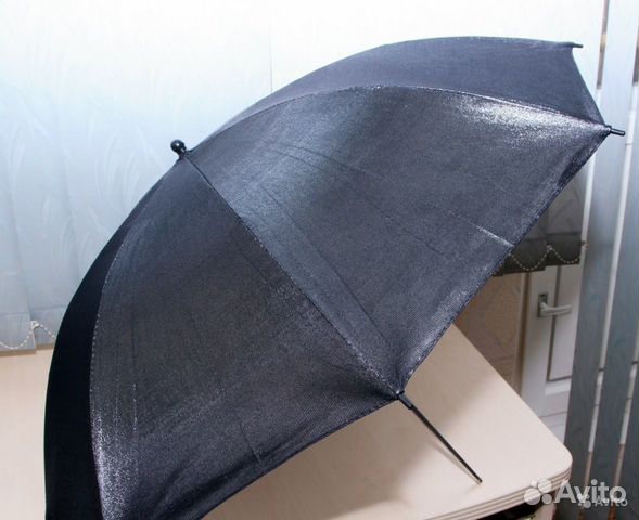 Фото зонт серебро на отражение 85 и 101 см