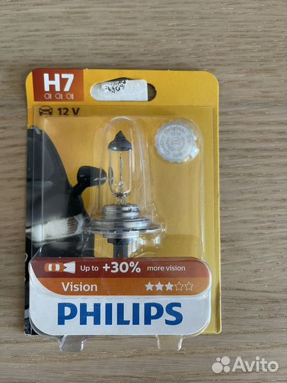 Лампа h7 55w philips premium +30