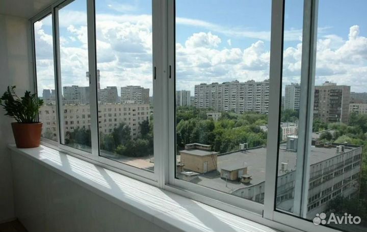 Остекление алюминиевое с расширением