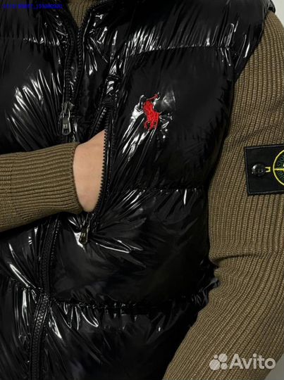 Модная жилетка Polo Ralph Lauren с эффектом глянца