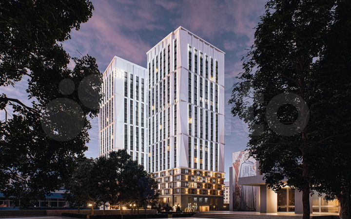 3-к. квартира, 49,4 м², 21/25 эт.