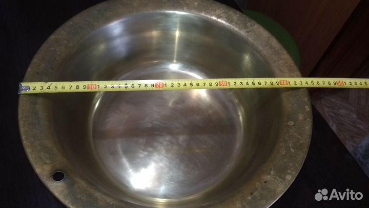 Таз латунный СССР