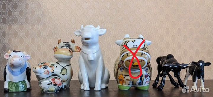 Статуэтки Парад коров телец фарфор керамика