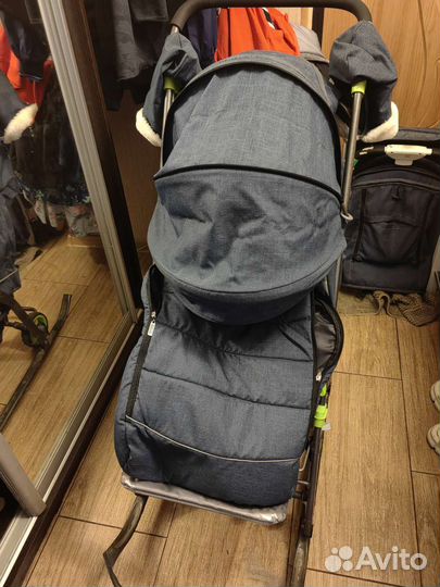 Детские санки коляска