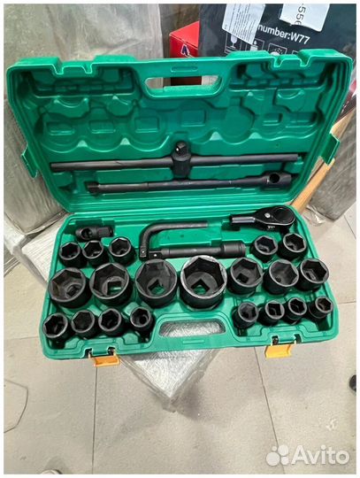 Силовой набор головок для грузовика в чемодане 26