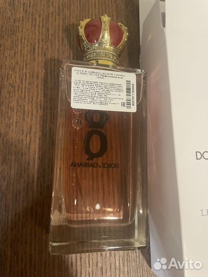 Q by dolce gabbana 100ml оригинал