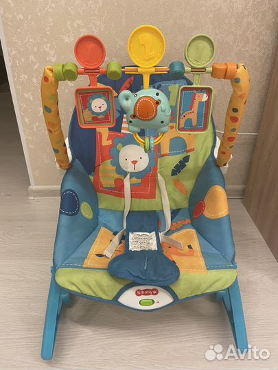 Детский шезлонг-качалка