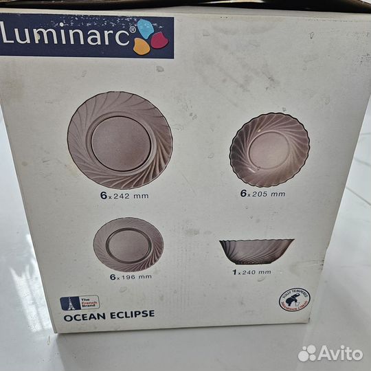 Столовый сервиз luminarc 19 предм. полный комплект