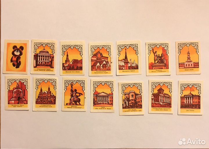 Набор спичечных этикеток:грибы сьедобные