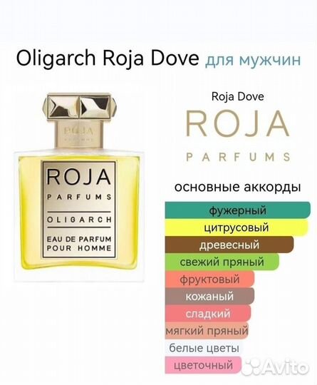 Духи мужские roja dove Oligarch parfums