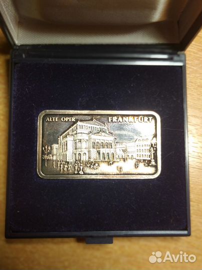 Монета серебренная, heraeus edelmetalle hanau