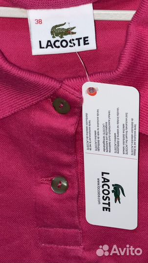 Lacoste polo женские S