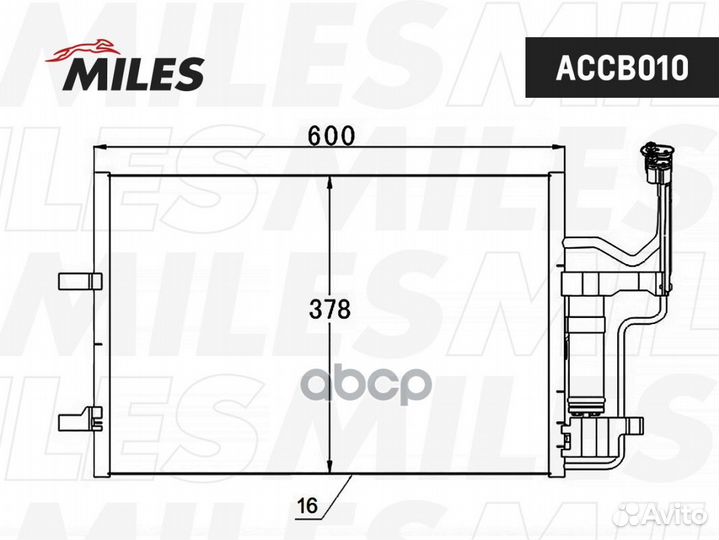Конденсер mazda 3 1.6/2.0 03- mazda bpyk-61-48Z