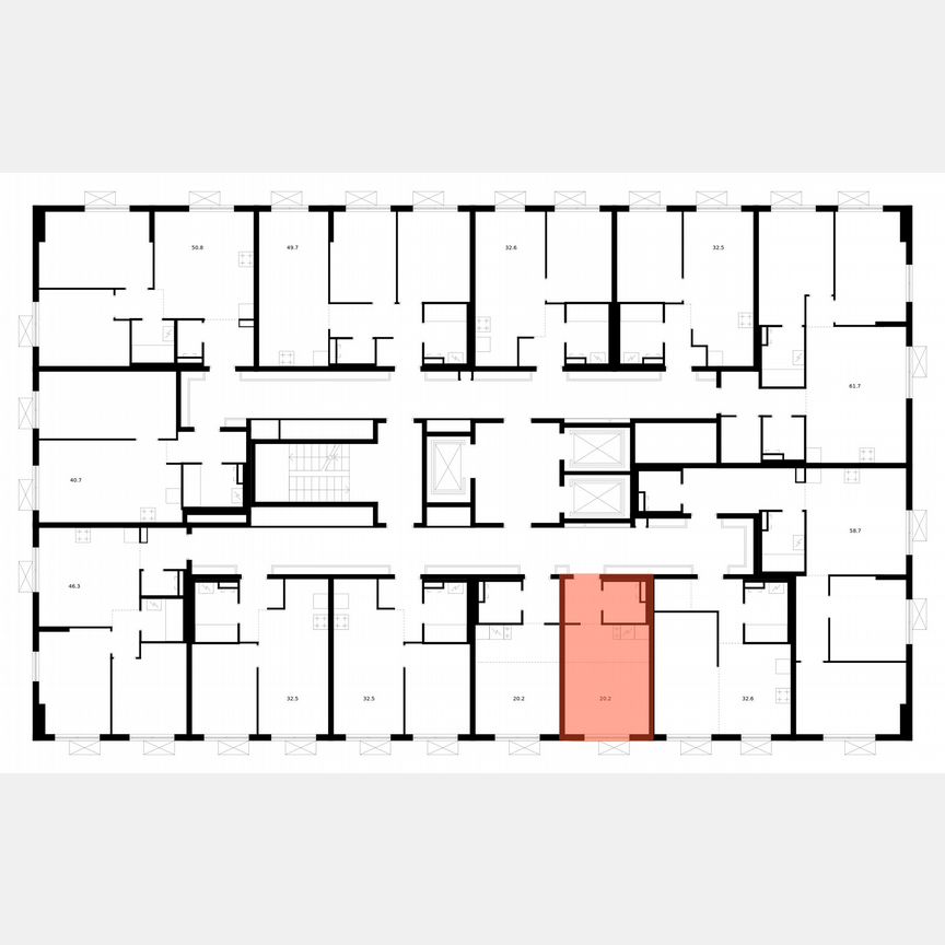 Квартира-студия, 20,2 м², 21/24 эт.