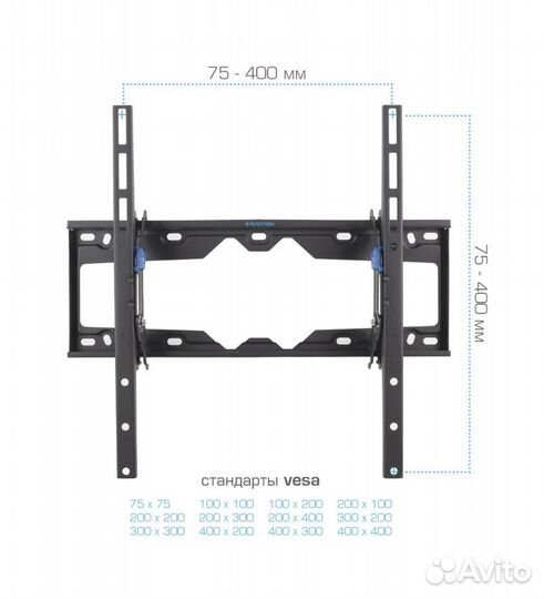 Настенный кронштейн kromax element-4 black