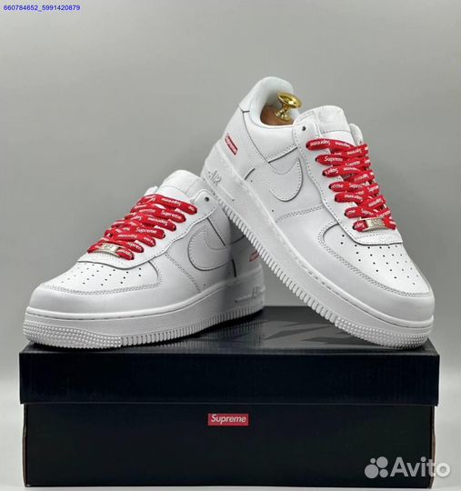 Кроссовки Nike Air Force 1 Low & Supreme (Арт.32245)