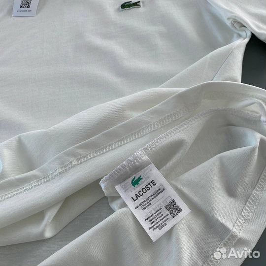 Футболка мужская lacoste белая