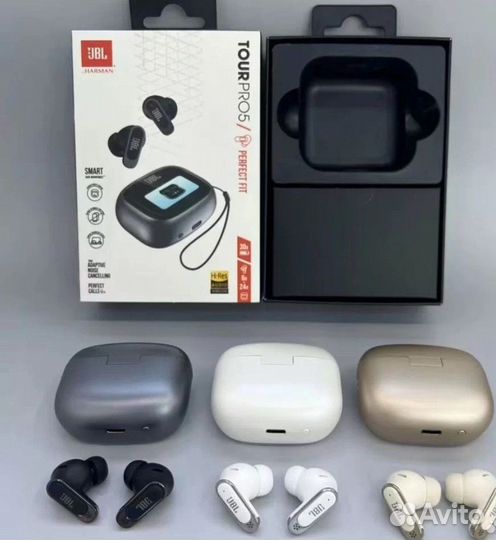 Беспроводные наушники JBL Tour Pro 5 с экраном