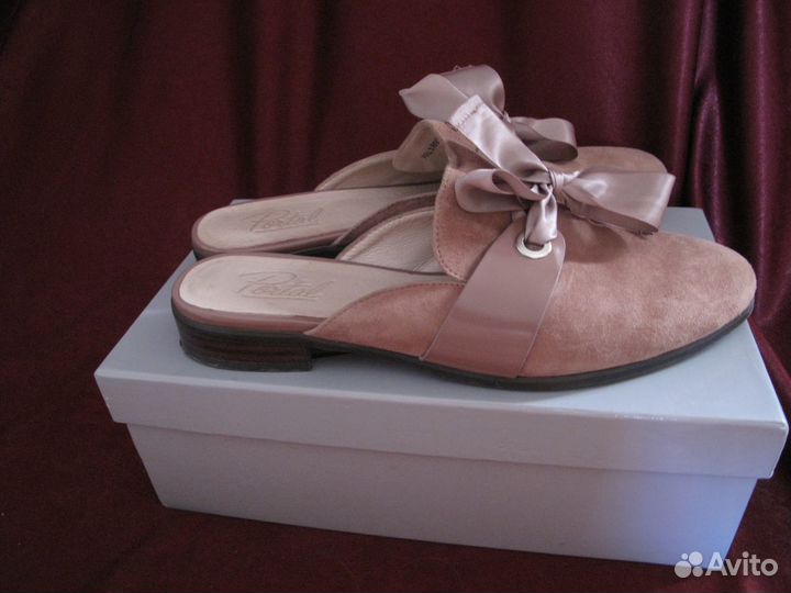 Мюли из натуральных материалов 36 размер