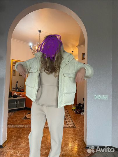 Пуховик женский оверсайз