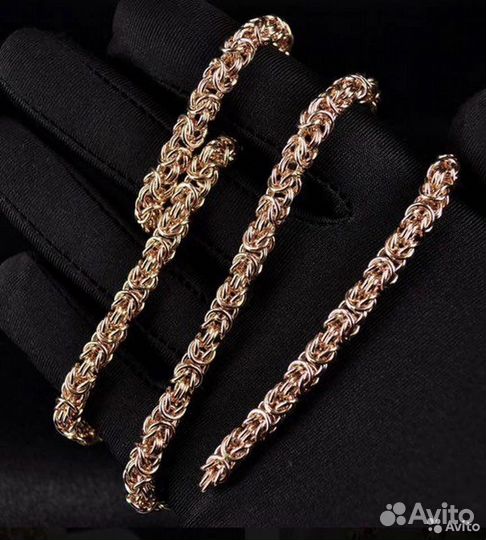 Пробированная золотая цепь Лисий хвост / Византия