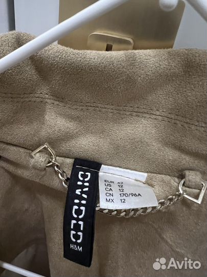 Замшевая куртка косуха HM