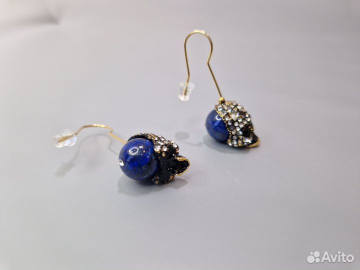 Серьги в стиле alexander mcqueen