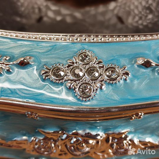 Винтажная настольная салфетница, голубой