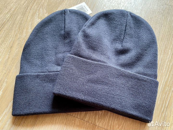 Мужская шапка темно синий цвет осень зима