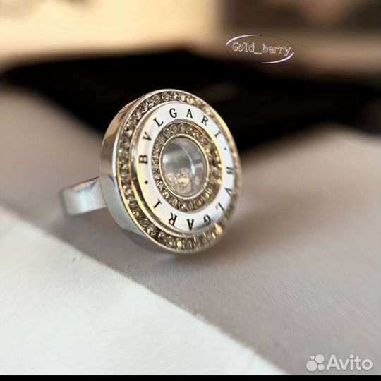 Bvlgari кольцо с камнями