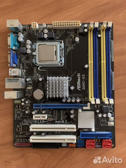 Материнская плата asrock g41c gs LGA775