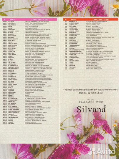 Духи silvana