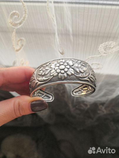 Браслет посеребренный