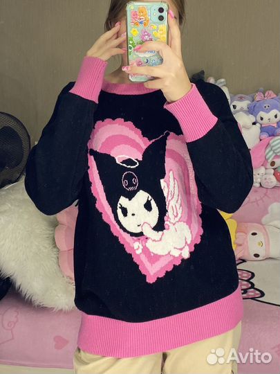 Свитер Куроми Kuromi Hello Kitty