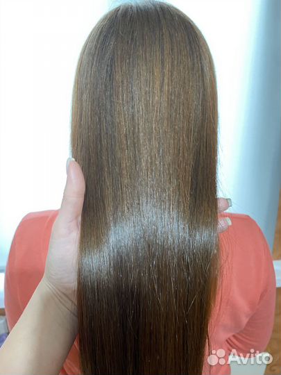 Кератиновое выпрямление волос