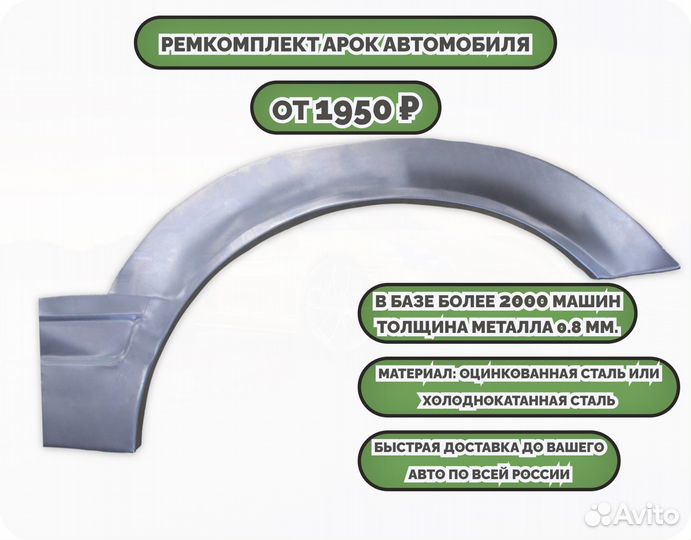 Ремонтные арки (ремкомплект) на автомобиль