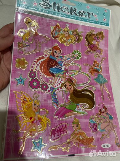 Наклейки winx 2000х