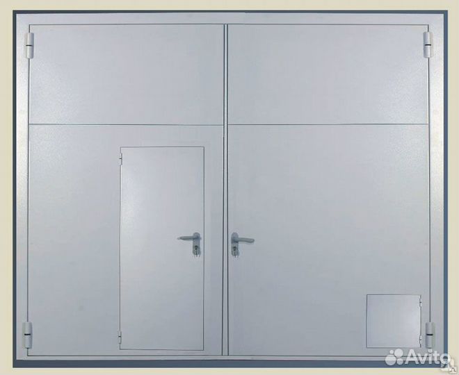 Дверь противопожарная двупольная дпм2 EI60