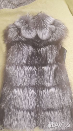 Жилетка из чернобурки