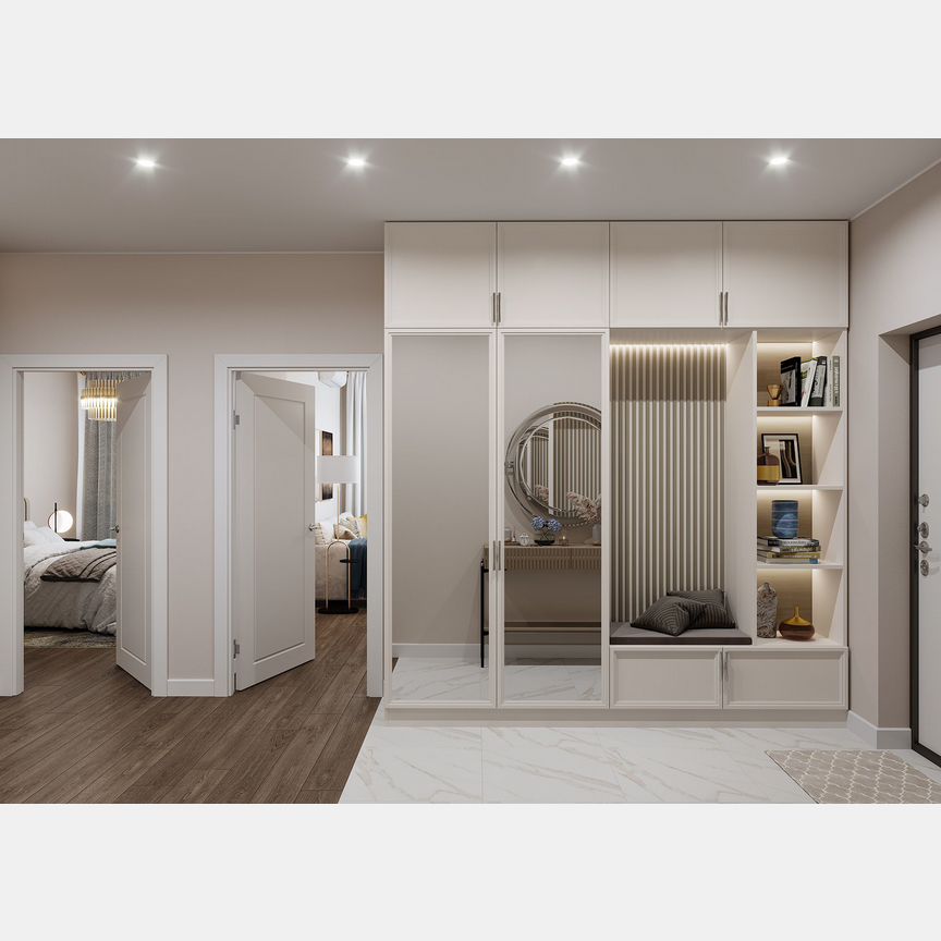 2-к. квартира, 61,3 м², 17/20 эт.