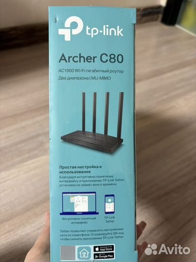 Wifi роутер tp link archer c80, новый в слюде